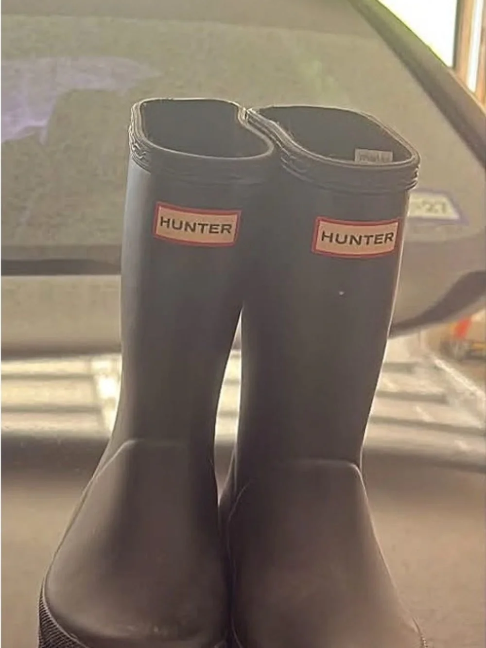 Hunter Black Classic Waterproof Rain Boots for Men